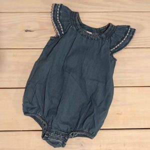 Old Navy Denim Romper- Size 18-24 months